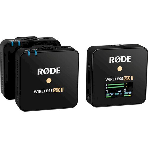 Rode Wireless GO II Single Compact/ dual Digital Wireless Microphone System/Recorder (2.4GHz, Black)