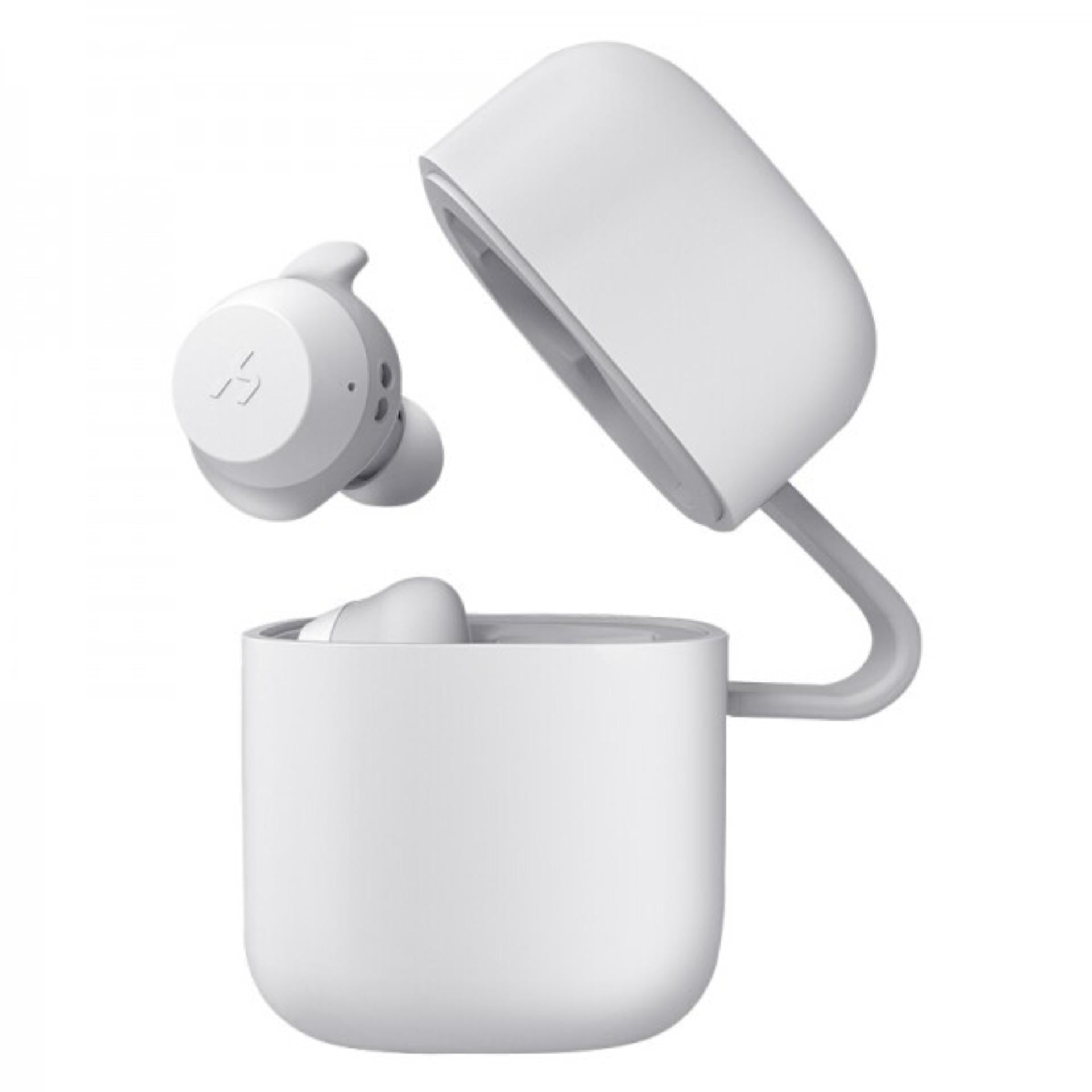 VMIDirect Wireless Earbuds in white color with charging case and ergonomic design
