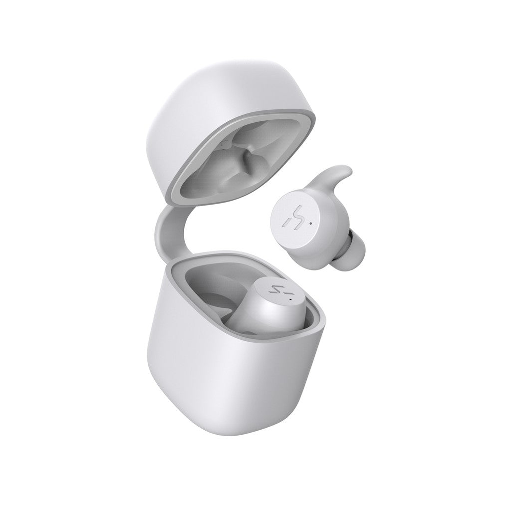 VMIDirect Wireless Earbuds in white with compact charging case for seamless audio experience