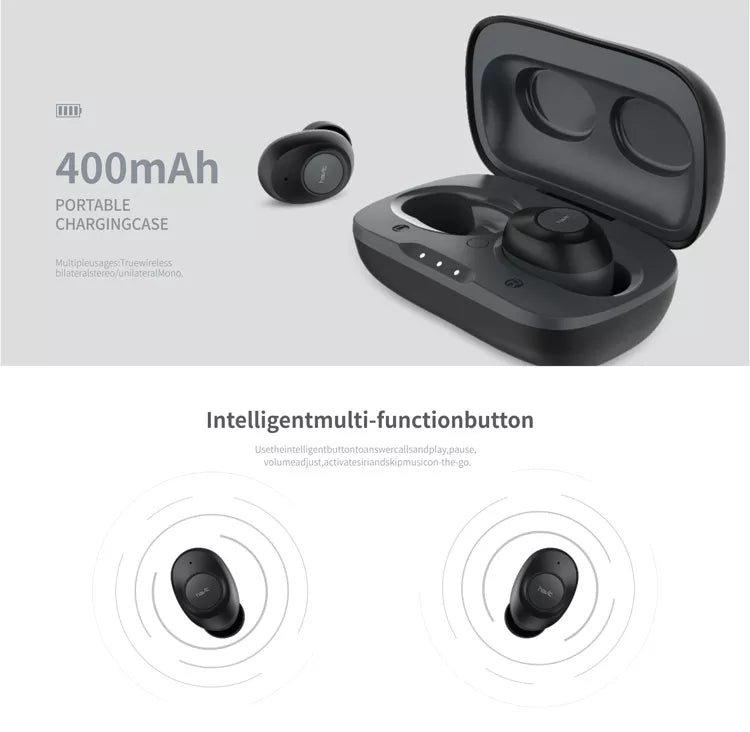 VMIDirect Wireless Headphones with 400mAh Portable Charging Case for on-the-go listening