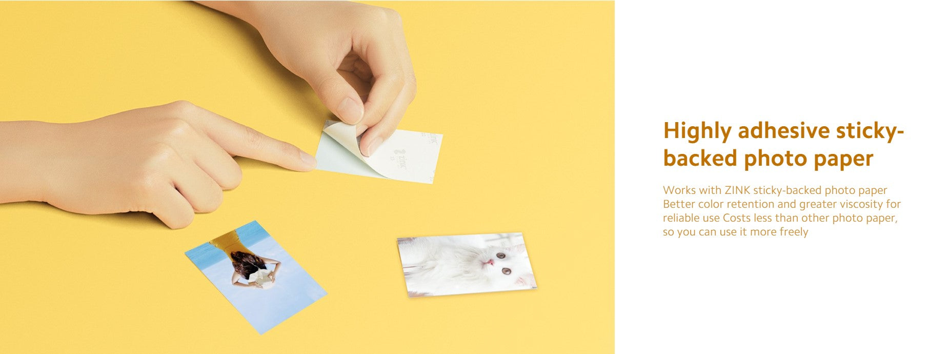 VMIDirect Wireless Mobile Printer with highly adhesive sticky-backed photo paper for printing pictures easily
