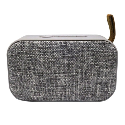 VMIDirect Portable Wireless Speaker with Grey Fabric Cover and Easy Carry Strap