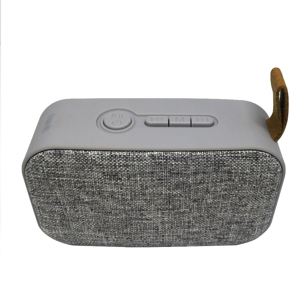 VMIDirect Wireless Speaker in Grey Fabric Design with Easy Control Buttons