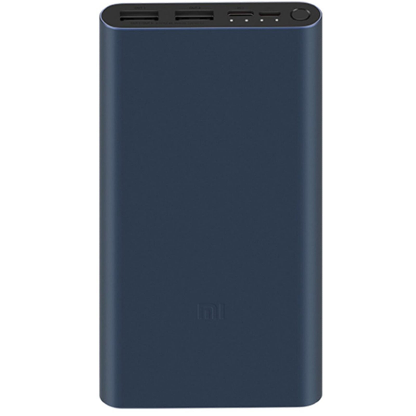 VMIDirect Fast Charge Power Bank in navy blue with dual USB output ports for quick device charging