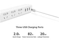 VMIDirect Smart Power Strip with three USB charging ports and quick charge features