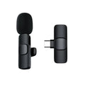 XTUGA K1 noise reduction mic in black with compact design for clear audio recording