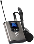 XTUGA A1 headset mic wireless bodypack transmitter with LCD display antenna and lavalier mic