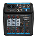XTUGA AM4 Bluetooth audio mixer compact 4 channel amplifier with XLR inputs USB effects