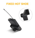 XTUGA lapel mic system for camera wireless transmitter with fixed hot shoe mount and antenna